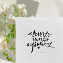붓펜캘리그라피 이미지