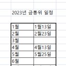 2023년 금융통화위원회 일정 이미지