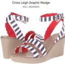 [6pm]Crocs Leigh Graphic Wedge$29.99(사이즈 모두있어요) 이미지