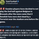 벨기에 스웨덴 경기 취소 이유. 이미지