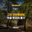 고산자연휴양림 | 고산 자연 휴양림 돗자리 주말 후기 및 명당 추천 [8월 2일방문]
