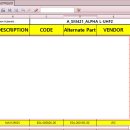 Feeder List 에 Alternate Part No 를 넣는 기능을 추가 하였습니다. (오삽입 방지 프로그램) 이미지