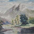 ★★★ 春谷 高羲東(1886~1965) 풍경화 H45.3 W53 mix oil on paper-board 이미지