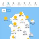 11월10일 날씨 이미지