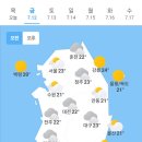 오늘의 날씨🌞☔️☃️, 2024년 7월 12일 금요일 이미지