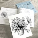 그림책과 펜 드로잉 이미지