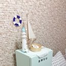u2 물에 빠진벽지, 딸래미방 셀프도배,조각벽지,셀프도배