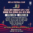 2026 경주 화랑대기 함께할 5학년/6학년 '즉시 전력감' 선수를 영입합니다. 이미지