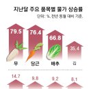 물가 다시 2%대로, ‘S의 공포’ 커져… 무 80%-김 35% 급등 이미지