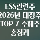 골든캐슬태양광발전소 | ESS관련주 2026년 대장주 TOP 7 수혜주 총정리