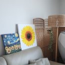 해바라기그림 하나로 집안 분위기가 확 살아났어요 – 3D 인테리어액자