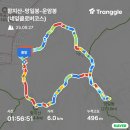 함지산-망일봉-운암봉(네잎클로버코스) 이미지