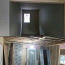 [빌더하우스] 여주 47평형 목조주택현장! 지진에 강한 목조주택 : 내부 석고보드 작업 이미지