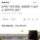 [단독] “의대 정원, 3000명 더 늘리는 방안까지 검토” 이미지