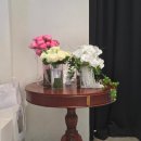 강남-297 | 웨딩촬영 가성비 생화 부케 호접란 실바핑크장미 모넬리 부케 강력 추천 후기