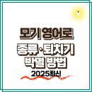 모기 영어로, 종류·퇴치기, 박멸 완벽하게 잡는법(2025)