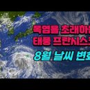 7호 태풍 프란시스코가 폭염을 가중 시킨다. 8월 날씨 흐름 변한다. 이미지