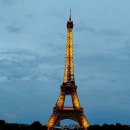 파리시내(에펠탑) 야경 이미지