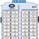 9/28(토)문경 여행 버스 좌석표 이미지