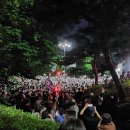 정치오토바이 | 올림픽공원 개표소(핸드볼경기장) 시위 후기