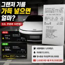 더풍전(주) 주유소 | 그랜저 기름 가득 넣으면 얼마? 가솔린 주유비 10만원, 53L 실제 주유 후기
