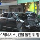 [종편] 1일 서울 주택가 골목길 제네시스 급가속, 급발진 의심 사망사고.cctv 이미지