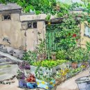 초록수채화 이미지