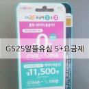 지에스25 마포역점 | [u+알뜰모바일 후기] gs25 5+요금제로 갈아탔어요.ㅎㅎ