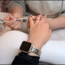 핑크아트 | 부산진구네일 샵 짧은 손톱에도 예쁘게 완성된 핑크 아트 후기