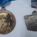 마라톤 대회 완주 기념메달 이미지