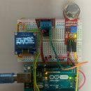 브레드보드 IO 5편, 아두이노와 MQ-135 대기질 센서 + DHT11 + OLED 통합 대시보드 이미지