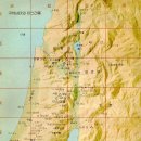 구약시대의 이스라엘 지도 이미지
