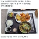 오늘 잠실야구장 구내식당 메뉴 이미지