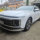 인지모터스 | [ 용인 수지 죽전 제이제이모터스 ] 주차 중 접촉사고 – 그랜저 전범퍼 복원 및 하단 몰딩 교환 작업 사례