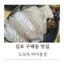 구래동 횟집 도심속 바다풍경 스끼다시 잘나오는 횟집