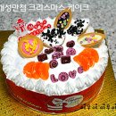 시판 DIY 제품으로 초간단 크리스마스 케이크 만들기^^ 이미지