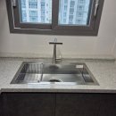 한신더휴(아파트 내) | 순천 한신 더휴 아파트 사각 싱크볼 교체 시공 후기｜실용성과 디자인 모두 잡은 주방 리모델링!