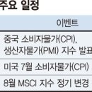 美·中 CPI 발표로 물가 진정, MSCI 편입종목 상승세 탈듯 [주간 증시 전망] 이미지