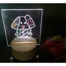 LED조명 아크릴 공예 이미지