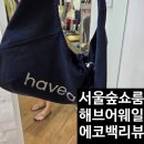어웨일카페펍 | 해브어웨일에코백 구매 후기 서울숲쇼룸에서 만난 감성 성수가방