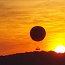 석양과 열기구 3 The setting sun and an air balloon 3 이미지