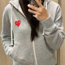 s-8 | 꼼데가르송 플레이 후드집업 그레이 S사이즈 8년째 착용한 내돈내산 솔직 후기