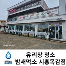 파리바게뜨목감점 | 시흥 목감 '밤새먹소' 유리창 청소 유리 기름때 제거 작업 후기