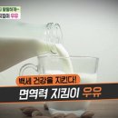 백년 습관, 우유 이미지