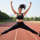 지지점핑하이 | 흔들림 제로! 앞지퍼 하이서포트 스포츠브라 추천｜빅사이즈 러닝·헬스용 미니마이저 인생템