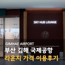 스카이 | 부산 김해공항 라운지 스카이허브 후기 이용방법 카드 가격 할인권
