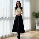 3083 | 입는 순간 인생템｜3083 말랑쫀쫀 밴딩 플레어 A라인 롱스커트 후기