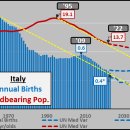 일본 한국 대만 미국 캐나다 이탈리아 연간 출산율 가임인구 이미지