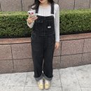 오버롤 | 핀터레스트 코디 후아유 캘리걸 데님 오버롤 여자가을코디 후기