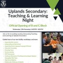 Uplands-Teaching and Learning Night:13th of November 2024 이미지